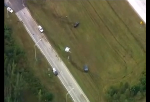 مطاردة متهم تنتهي بحادث مروع