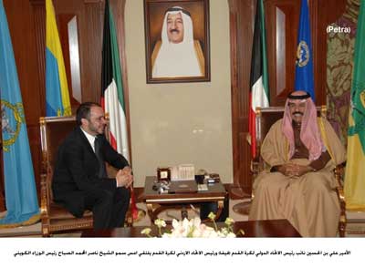 الأميرعلي يلتقي رئيس الوزراء الكويتي