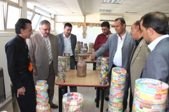 معرض وورشة عمل في الطفيلة التقنية لإعادة تدوير المخلفات