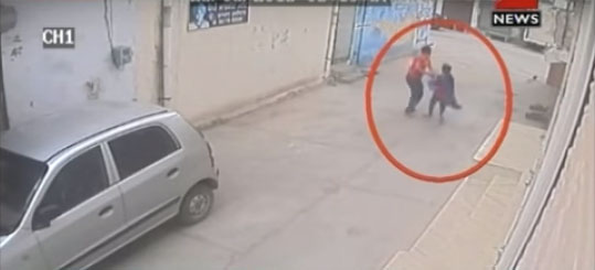 شاهد: لقطات مروعة لرجل يختطف فتاة في الشارع