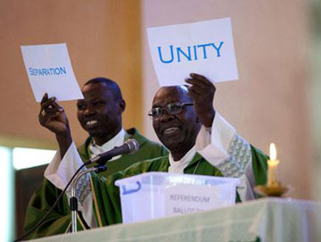 97,5% من المقترعين في جوبا يصوتون لانفصال جنوب السودان  