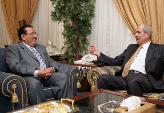 الروابدة يستقبل رئيس الديوان الملكي ومفتي المملكة