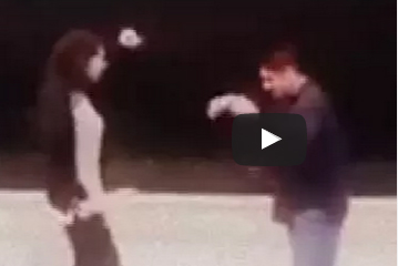 شاهد.. وصلة رقص لفتاة سعودية في ميدان عام