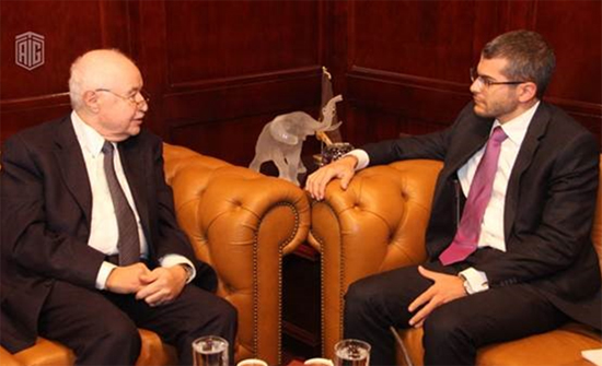 أبوغزاله يستقبل السفير الفرنسي في عمان ويبحثان مشاريع مشتركة