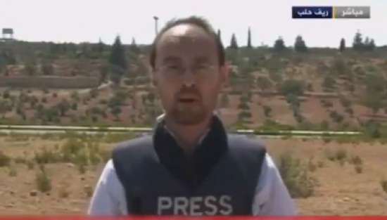 فيديو: مراسل يبكي حزناً على ريف حلب