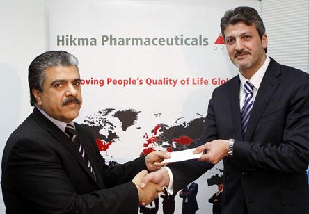 شركة أدوية الحكمة تقدم دعما للإتحاد بـ25 ألف دينار