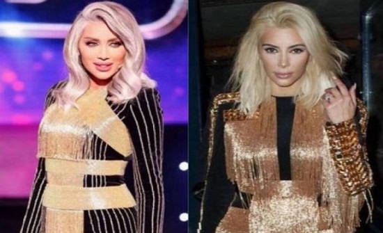 بالصورة.. كيم كارداشيان قلّدت مايا دياب و"عديلة" هددتها!