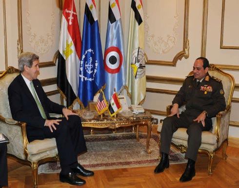 السيسي يجتمع مع وزير الخارجية الامريكي السيسي يجتمع مع وزير الخارجية الامريكي