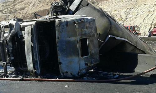 تدهور وانقلاب صهريج خدمات في عمان