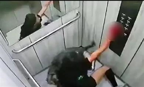 كولومبيا  : كلب يهاجم صاحبته بوحشية وكاميرا المصعد ترصد الجريمة المروعة