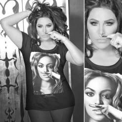 أحلام ترتدي "T shirt" بيونسيه وتقلدها.. بالصور
