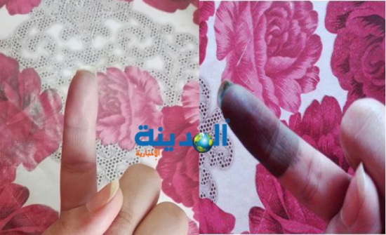 ناخبة تتمكن من ازالة الحبر السري .. والمومني ينفي