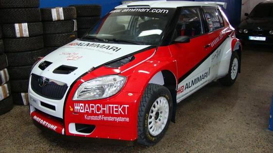 حجازي يدخل بطولة الشرق الاوسط للراليات خلف مقود شكودا اس 2000