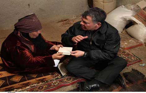  زيارة الملك المفاجئة لعدد من قرى قضاء دير الكهف ( تقرير و صور )
