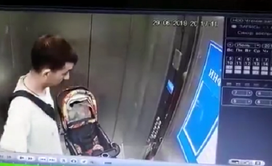 بالفيديو: لحظات عصيبة لرجل احتجزه مصعد ومنعه من اللحاق بطفله