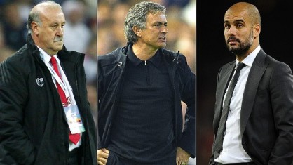 ديل بوسكي وجوارديولا ومورينيو يتنافسون على أفضل مدرب في 2012
