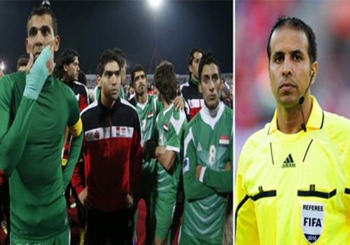 معلق رياضي عراقي يفقد اعصابه وينهال بالدعاء على حكم سعودي (فيديو) معلق رياضي عراقي يفقد اعصابه وينهال بالدعاء على حكم سعودي (فيديو)
