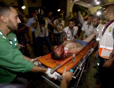 استشهاد 203 فلسطينيين مع دخول العملية العسكرية على غزة يومها العاشر