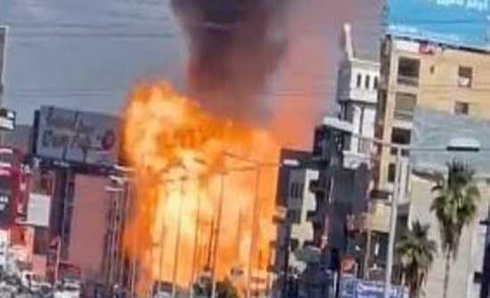 انفجار شاحنة محملة بالغاز يهز منطقة جونية في لبنان .. بالفيديو انفجار شاحنة محملة بالغاز يهز منطقة جونية في لبنان .. بالفيديو
