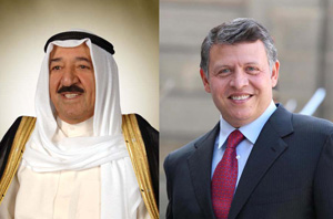 الملك يهنيء امير الكويت بالذكرى الخمسين للعيد الوطني لبلاده الملك يهنيء امير الكويت بالذكرى الخمسين للعيد الوطني لبلاده