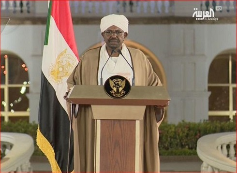 العربية : البشير يعلن حالة الطوارئ ويحذر المتظاهرين