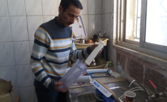 المياه تقوم بصيانة مرافق المياه بالمدارس