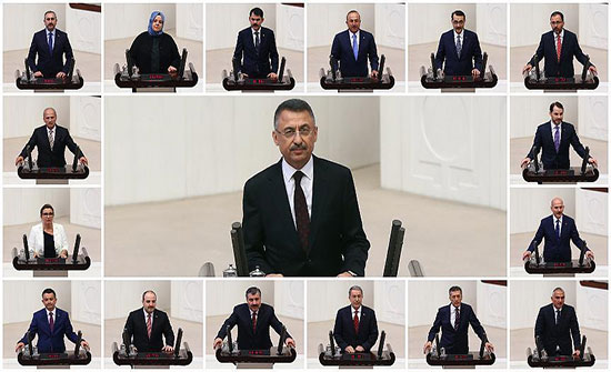 حكومة أردوغان تؤدي اليمين الدستورية حكومة أردوغان تؤدي اليمين الدستورية
