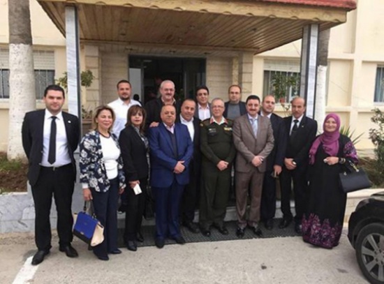 وفد صناعة اربد يعود المصابين من الاجهزة الامنية وفد صناعة اربد يعود المصابين من الاجهزة الامنية