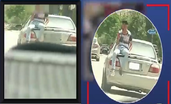 بالفيديو : ضبط سائق سيارة متهور
