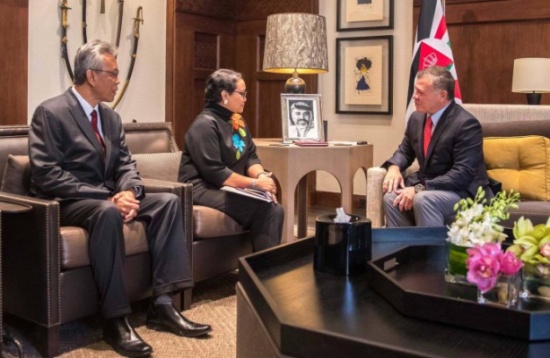 الملك يستقبل وزيرة خارجية إندونيسيا