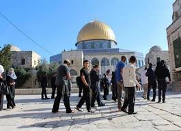 مستوطنون يهود يقتحمون المسجد الأقصى ويؤدون طقوساً تلمودية مستوطنون يهود يقتحمون المسجد الأقصى ويؤدون طقوساً تلمودية