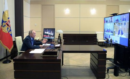 بوتين يدعو لاتخاذ إجراءات استثنائية لمحاربة فيروس كورونا