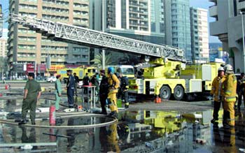 احتفال بتخريج عدة دورات في علوم الدفاع المدني بمبنى المديرية