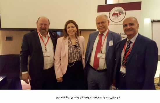 ابو عرابي يدعو لدعم الابداع والابتكار وتحسين بيئة التعليم