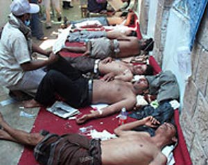 عشرات القتلى والجرحى بتعز والحديدة عشرات القتلى والجرحى بتعز والحديدة