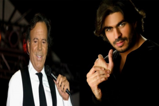 خالد سليم مع خوليو إجليسياس في "قلعة عمان"