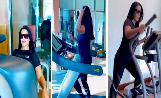 شاهد..سمية الخشاب في " الجيم " بعد حصولها على نفقة المتعة شاهد..سمية الخشاب في " الجيم " بعد حصولها على نفقة المتعة