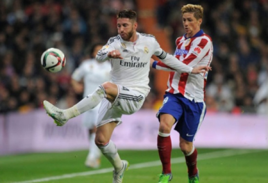 الشوط الأول.. ريال مدريد يتقدم على أتليتكو بهدف راموس الشوط الأول.. ريال مدريد يتقدم على أتليتكو بهدف راموس