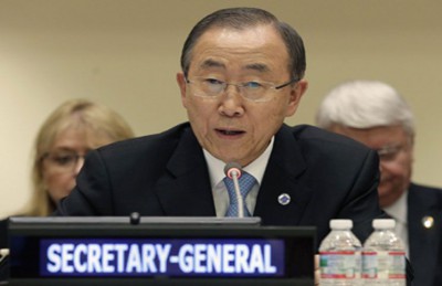 بان كي مون قلق للغاية إزاء “الانتهاكات الخطيرة” لاتفاق فض الاشتباك بين إسرائيل وسوريا