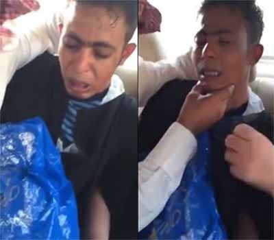 فيديو: ضبط شاب يمني يتسول بزي نسائي في الدمام فيديو: ضبط شاب يمني يتسول بزي نسائي في الدمام