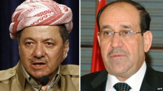 صحيفة : المالكي يمنع سفر بارزاني