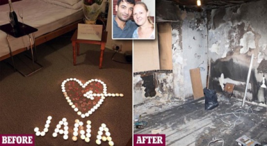 "رومانسية" هذا الشاب تدمر بيته بالكامل