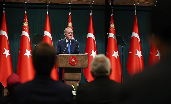 أردوغان: على الدول الأوروبية اتباع نهج متزن في شرق المتوسط أردوغان: على الدول الأوروبية اتباع نهج متزن في شرق المتوسط