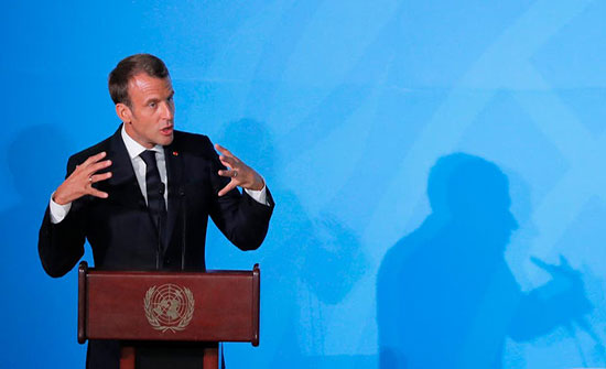ماكرون يطالب بوقف الهجوم التركي على الشمال السوري ماكرون يطالب بوقف الهجوم التركي على الشمال السوري