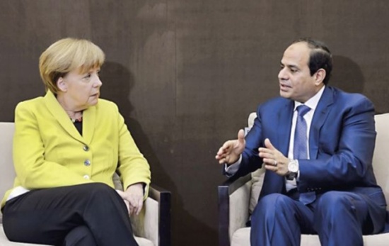 السيسي يلتقي مسؤولين بألمانيا وسط احتجاجات على زيارته السيسي يلتقي مسؤولين بألمانيا وسط احتجاجات على زيارته