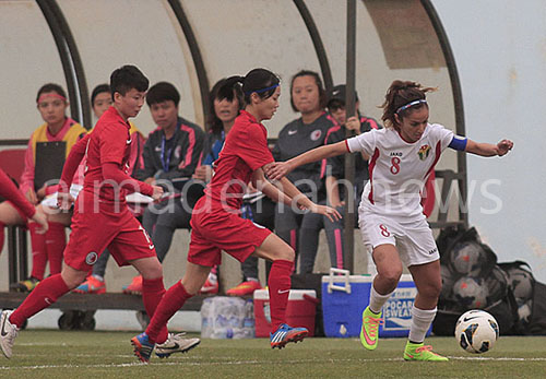 بالصور . التصفيات الاسيوية: منتخبنا النسوي يفوز على هونغ كونغ