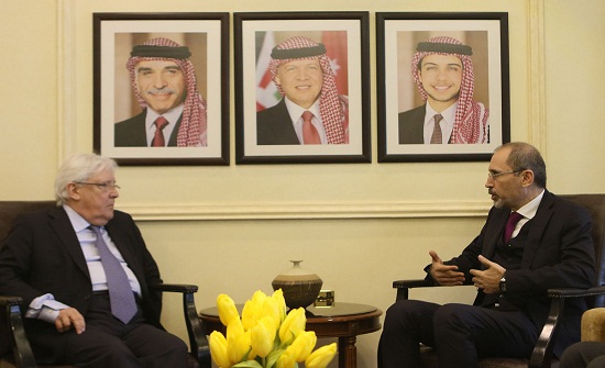 الصفدي يلتقي المبعوث الخاص لليمن الصفدي يلتقي المبعوث الخاص لليمن