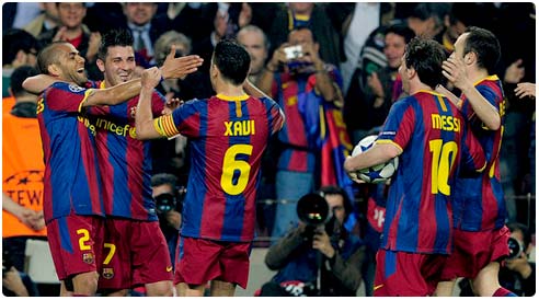 برشلونة يدك شباك شاختار بخماسية