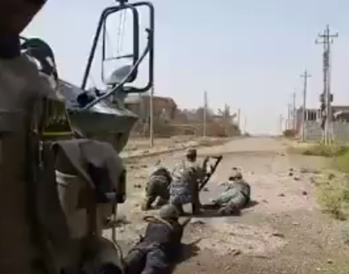 بالفيديو : الجيش العراقي يدخل تكريت زحفا