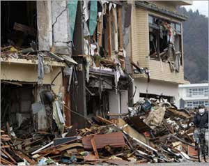 استمرار سلسلة الزلازل باليابان 